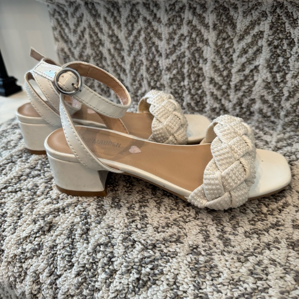Madden Girl White Kids Dress Shoes